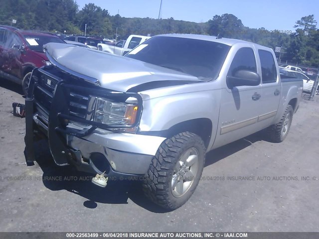 3GTP2VE79DG119405 - 2013 GMC SIERRA K1500 SLE SILVER photo 2