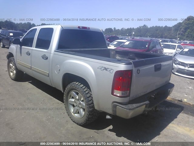 3GTP2VE79DG119405 - 2013 GMC SIERRA K1500 SLE SILVER photo 3