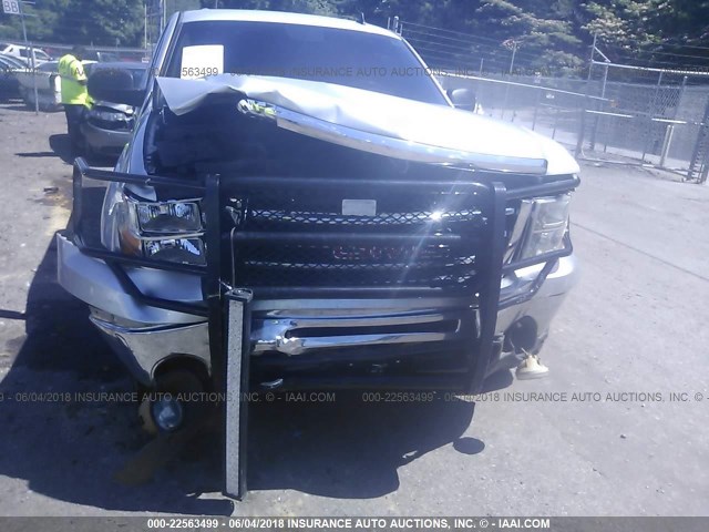 3GTP2VE79DG119405 - 2013 GMC SIERRA K1500 SLE SILVER photo 6