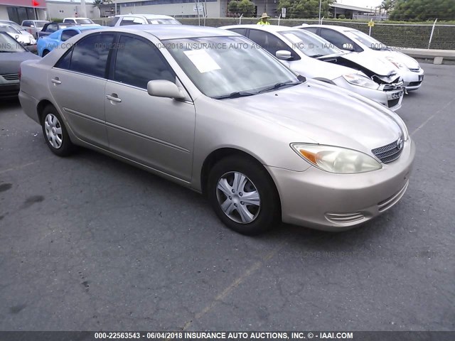 4T1BE32K52U639332 - 2002 TOYOTA CAMRY LE/XLE/SE 金色 照片 1