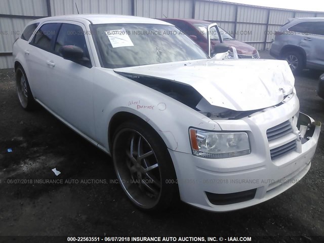 2D4FV47T98H108274 - 2008 DODGE MAGNUM WHITE photo 1