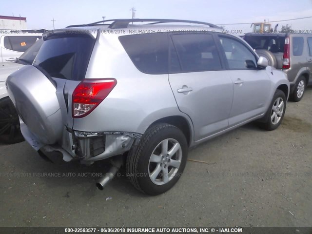 JTMZD31VX86075109 - 2008 TOYOTA RAV4 LIMITED SILVER photo 4