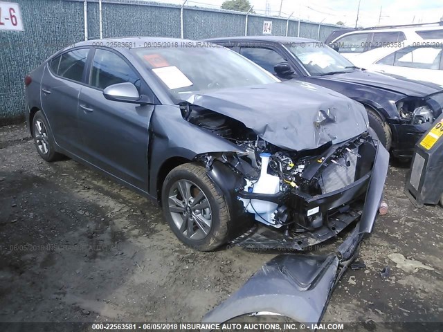 5NPD84LF8JH292700 - 2018 HYUNDAI ELANTRA SEL/VALUE/LIMITED GRAY photo 1