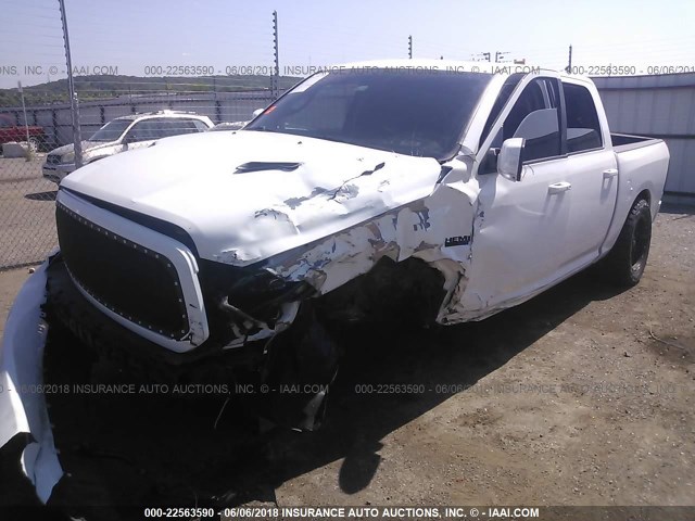 1C6RR7MT9FS551655 - 2015 RAM 1500 SPORT WHITE photo 2