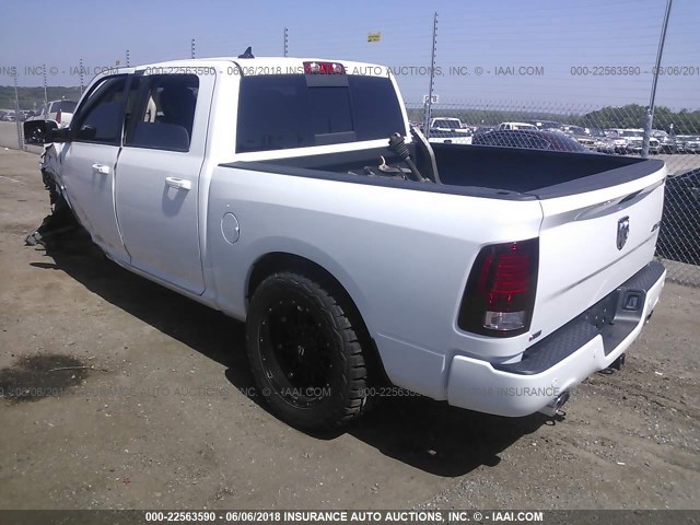 1C6RR7MT9FS551655 - 2015 RAM 1500 SPORT WHITE photo 3