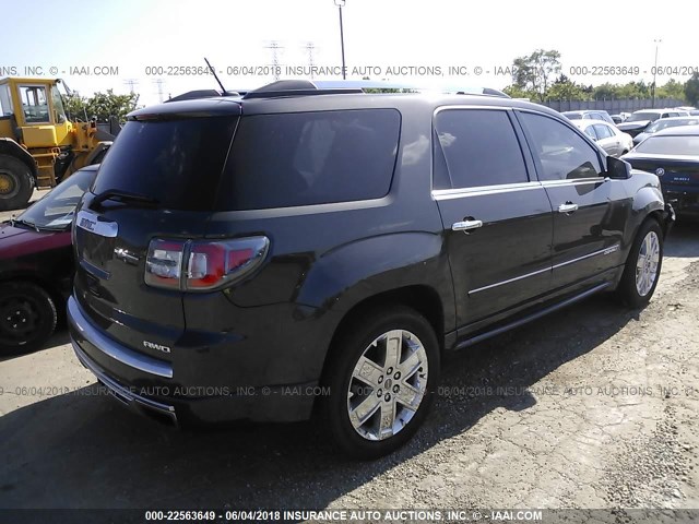 1GKKVTKD9FJ251408 - 2015 GMC ACADIA DENALI BLACK photo 4