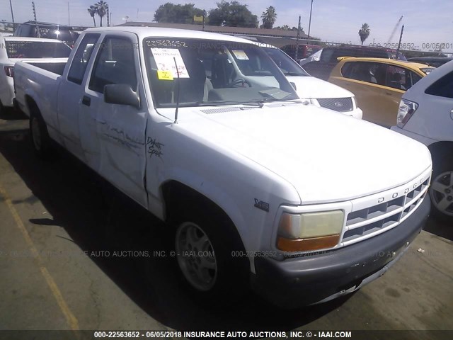 1B7GL23X6SW927613 - 1995 DODGE DAKOTA WHITE photo 1