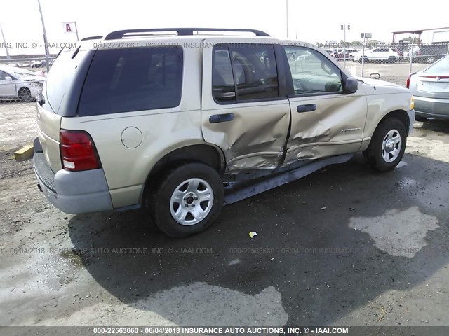 1FMZU62E12ZA67983 - 2002 FORD EXPLORER XLS BEIGE photo 4