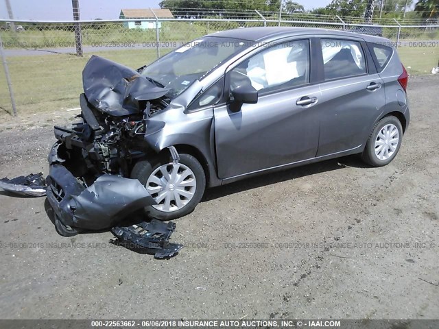 3N1CE2CP9GL357101 - 2016 NISSAN VERSA NOTE S/S PLUS/SV/SL/SR GRAY photo 2