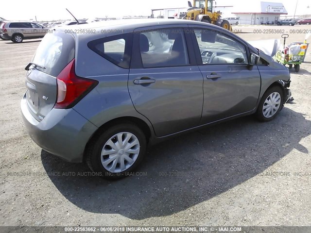 3N1CE2CP9GL357101 - 2016 NISSAN VERSA NOTE S/S PLUS/SV/SL/SR GRAY photo 4