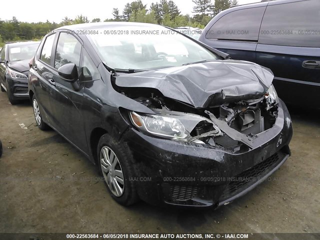 JHMGK5H54GX000380 - 2016 HONDA FIT LX BLACK photo 1