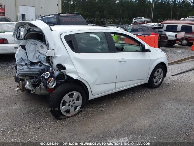 1G1JA6SH5G4167909 - 2016 CHEVROLET SONIC LS Ağ foto 4