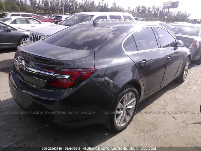 2G4GK5EX1F9291646 - 2015 BUICK REGAL GRAY photo 4