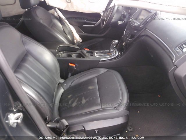 2G4GK5EX1F9291646 - 2015 BUICK REGAL GRAY photo 5