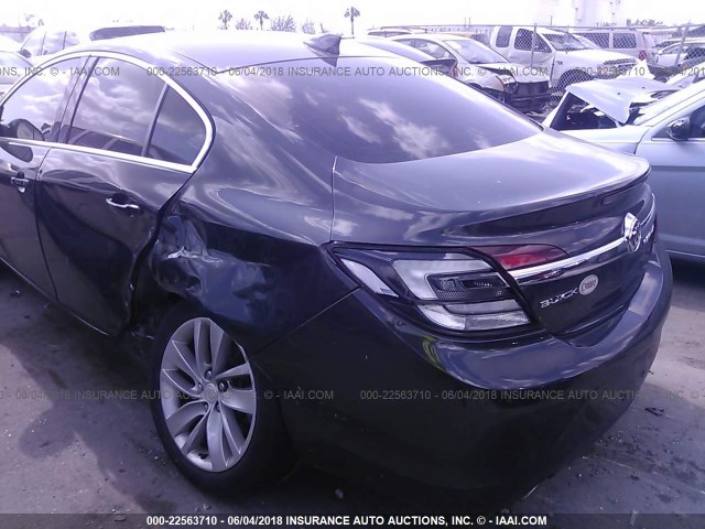 2G4GK5EX1F9291646 - 2015 BUICK REGAL GRAY photo 6