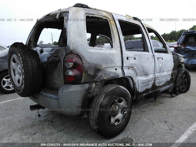 1J4GL48K56W163469 - 2006 JEEP LIBERTY SPORT BROWN photo 4