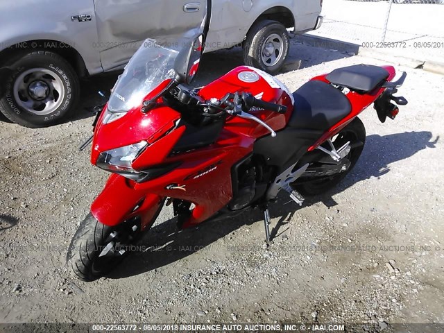 MLHPC4419D5003484 - 2013 HONDA CBR500 R RED photo 2