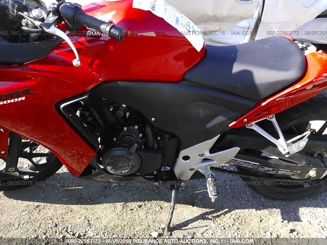 MLHPC4419D5003484 - 2013 HONDA CBR500 R RED photo 9