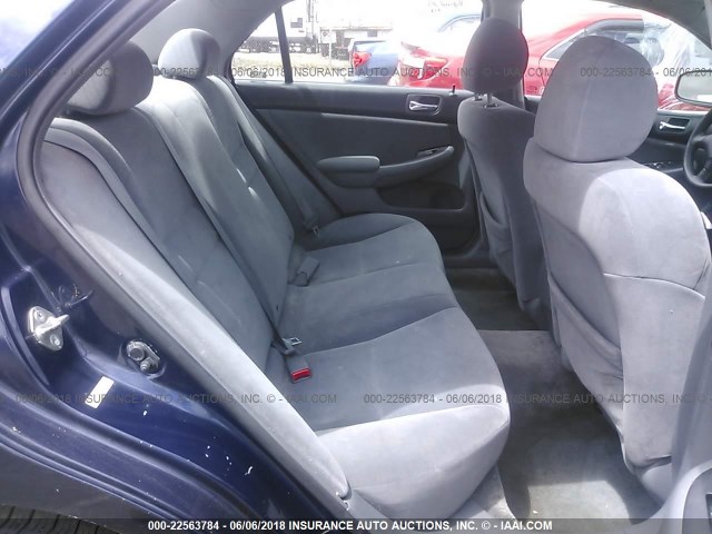 1HGCM56156A064327 - 2006 HONDA ACCORD VALUE BLUE photo 8