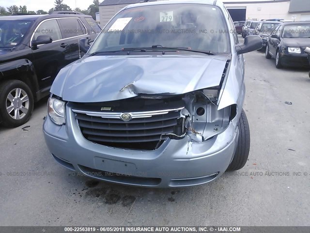 2A8GP54L76R717899 - 2006 CHRYSLER TOWN & COUNTRY TOURING BLUE photo 6