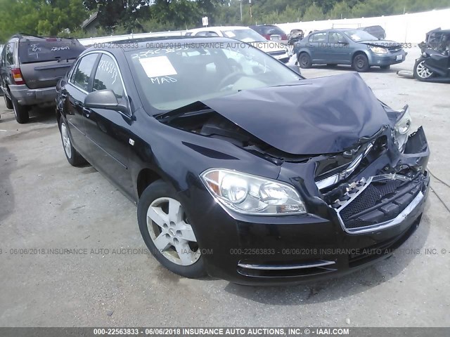 1G1ZG57B28F258481 - 2008 CHEVROLET MALIBU LS 黑色 照片 1