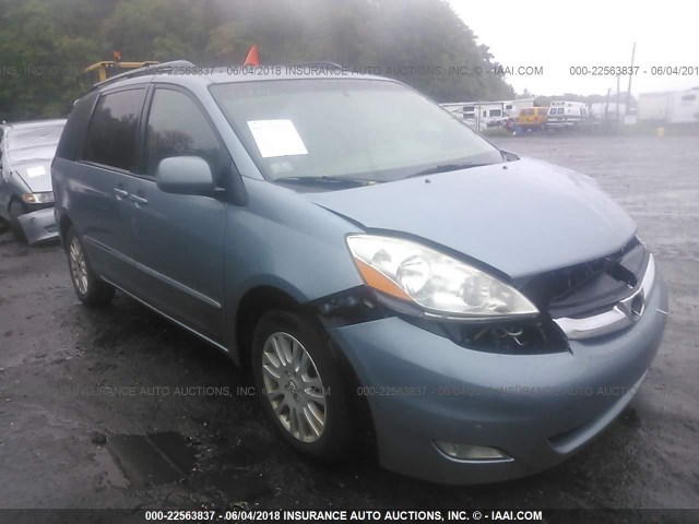 5TDBK22C57S004655 - 2007 TOYOTA SIENNA XLE/XLE LIMITED Light Blue photo 1