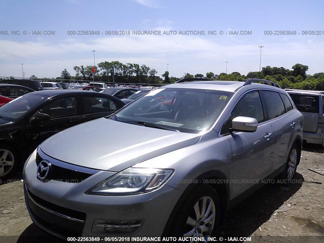 JM3TB28A680123286 - 2008 MAZDA CX-9 SILVER photo 2