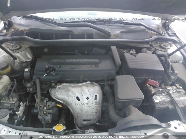 4T1BE46K69U866636 - 2009 TOYOTA CAMRY SE/LE/XLE SILVER photo 10