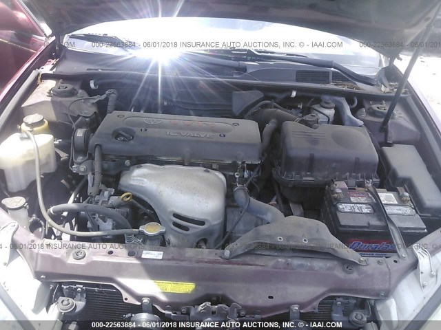 4T1BE32K64U308374 - 2004 TOYOTA CAMRY LE/XLE/SE წითელი ფოტო 10