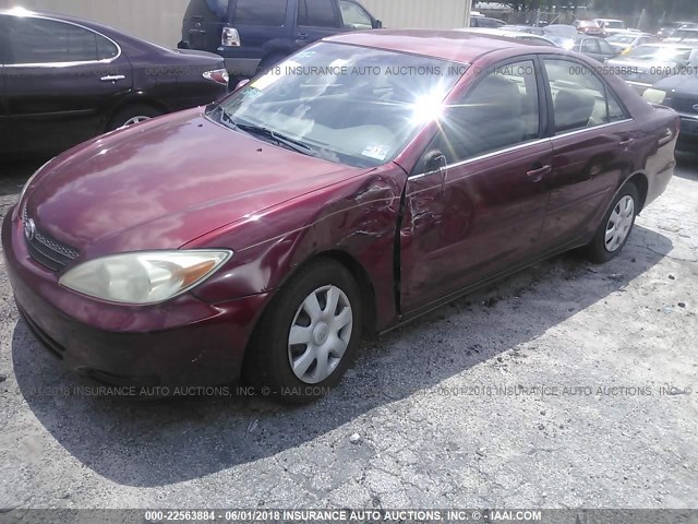 4T1BE32K64U308374 - 2004 TOYOTA CAMRY LE/XLE/SE წითელი ფოტო 2