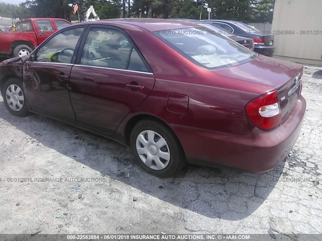 4T1BE32K64U308374 - 2004 TOYOTA CAMRY LE/XLE/SE წითელი ფოტო 3