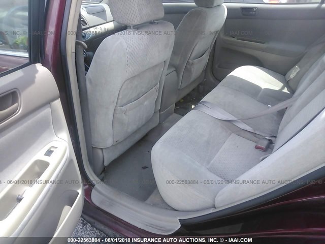 4T1BE32K64U308374 - 2004 TOYOTA CAMRY LE/XLE/SE წითელი ფოტო 8