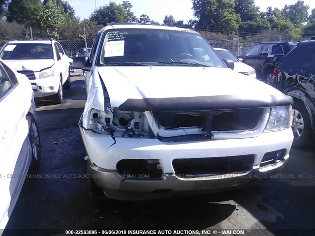 1FMDU74K34UC02769 - 2004 FORD EXPLORER EDDIE BAUER WHITE photo 6