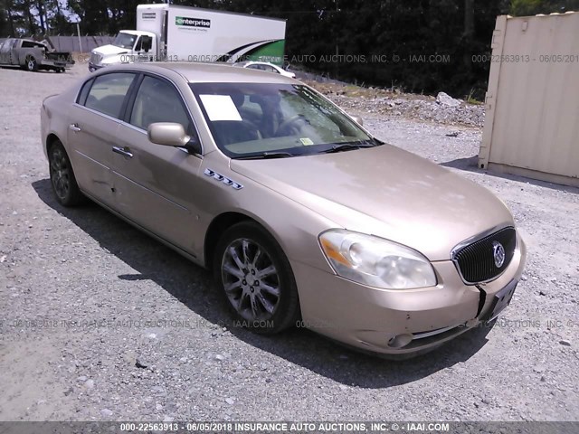 1G4HE57Y16U198677 - 2006 BUICK LUCERNE CXS GOLD photo 1