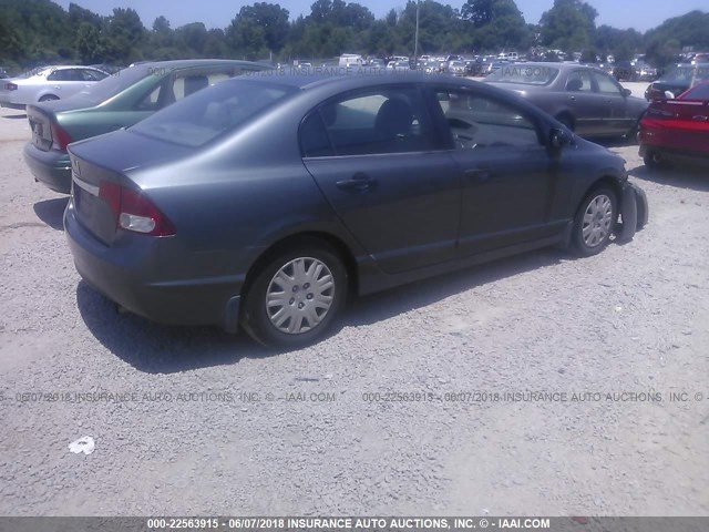 2HGFA1F36AH509765 - 2010 HONDA CIVIC VP GRAY photo 4