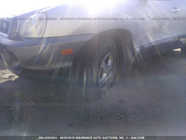 KM8SC83D91U111407 - 2001 HYUNDAI SANTA FE GLS/LX SILVER photo 6