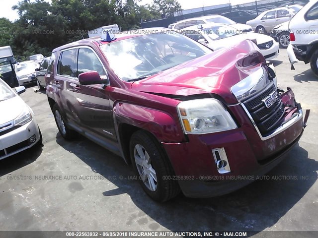 2CTFLCEW6A6226394 - 2010 GMC TERRAIN SLE MAROON photo 1