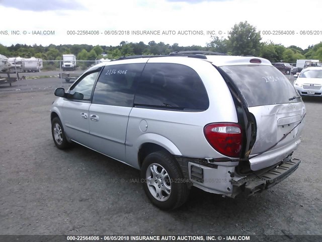 2B4GP44341R383306 - 2001 DODGE GRAND CARAVAN SPORT GRAY photo 3