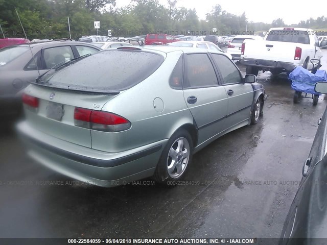 YS3DF58K812058942 - 2001 SAAB 9-3 SE GREEN photo 4