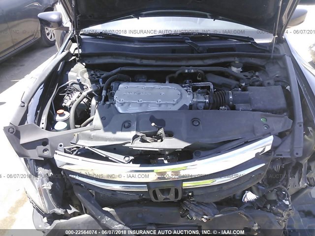 1HGCP3F81BA005830 - 2011 HONDA ACCORD EXL BLACK photo 10