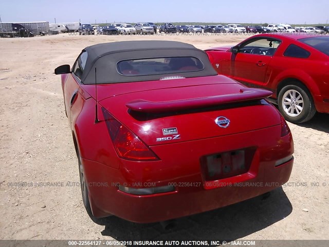 JN1AZ36A34T014476 - 2004 NISSAN 350Z ROADSTER RED photo 8