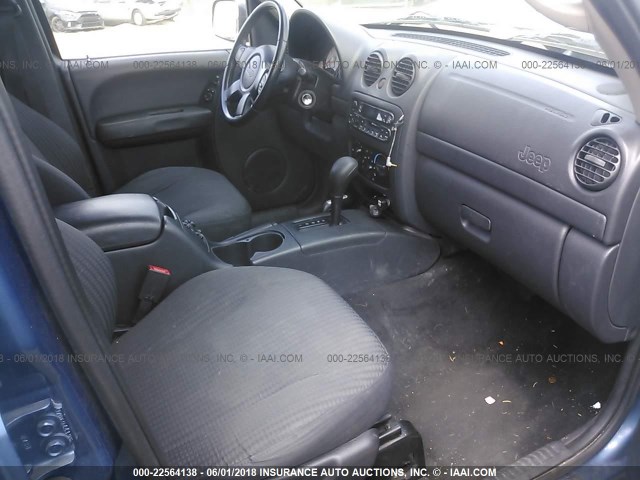 1J4GL48K13W607037 - 2003 JEEP LIBERTY SPORT/FREEDOM ლურჯი ფოტო 5