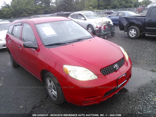 2T1KR32E74C203021 - 2004 TOYOTA COROLLA MATRIX XR RED photo 1