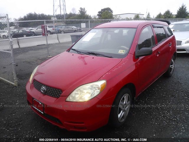 2T1KR32E74C203021 - 2004 TOYOTA COROLLA MATRIX XR RED photo 2