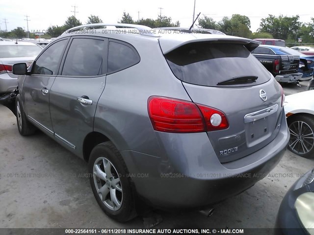 JN8AS5MT9BW164691 - 2011 NISSAN ROGUE S/SV/KROM GRAY photo 3