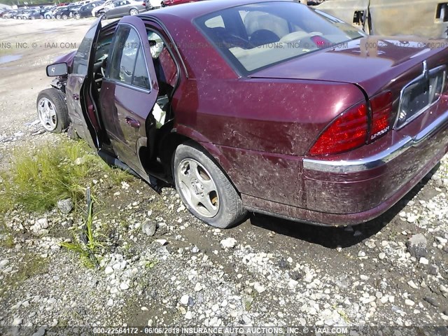 1LNHM87A11Y705716 - 2001 LINCOLN LS 栗色 照片 3