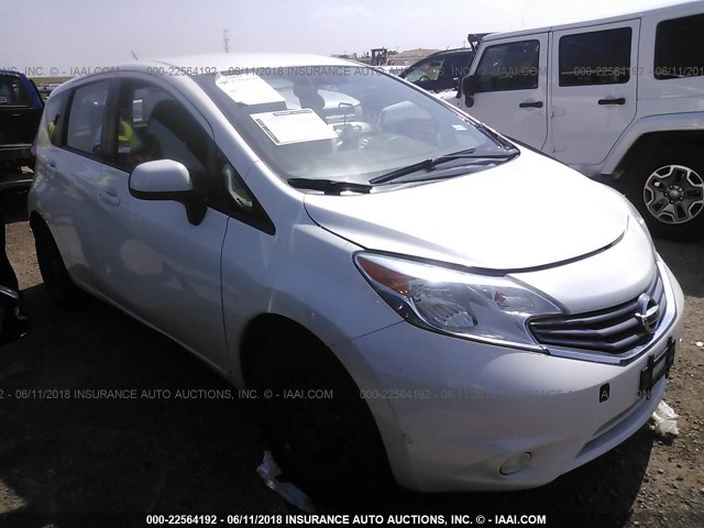 3N1CE2CP4EL377978 - 2014 NISSAN VERSA NOTE S/S PLUS/SV/SL WHITE photo 1