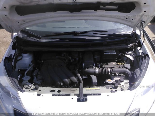3N1CE2CP4EL377978 - 2014 NISSAN VERSA NOTE S/S PLUS/SV/SL WHITE photo 10