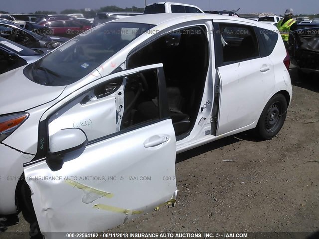 3N1CE2CP4EL377978 - 2014 NISSAN VERSA NOTE S/S PLUS/SV/SL WHITE photo 6