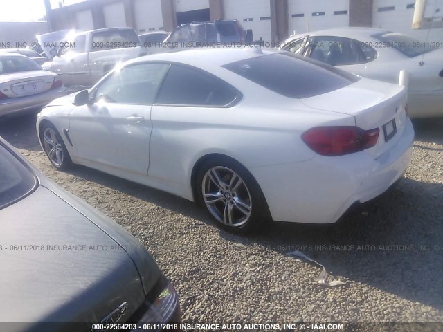 WBA3N3C5XFK233370 - 2015 BMW 428 I WHITE photo 3